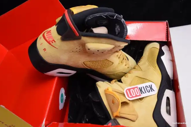 Rep LUCY TRAVIS SCOTT JORDAN X CN1084-300 YELLOW AIR 6 0417